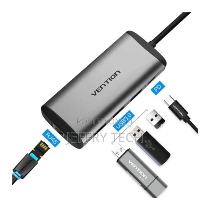 Vention USB Type C to Multi-Function 5 IN 1 Hub/ Docking