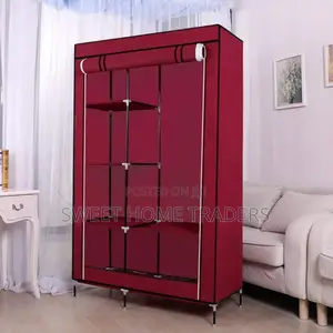 2 Column Mettallic Portable Wardrobe