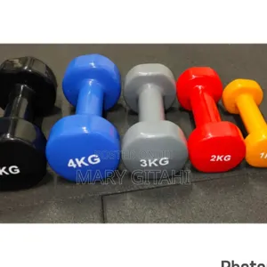 Dipped Plastic Dumbbells 5kg