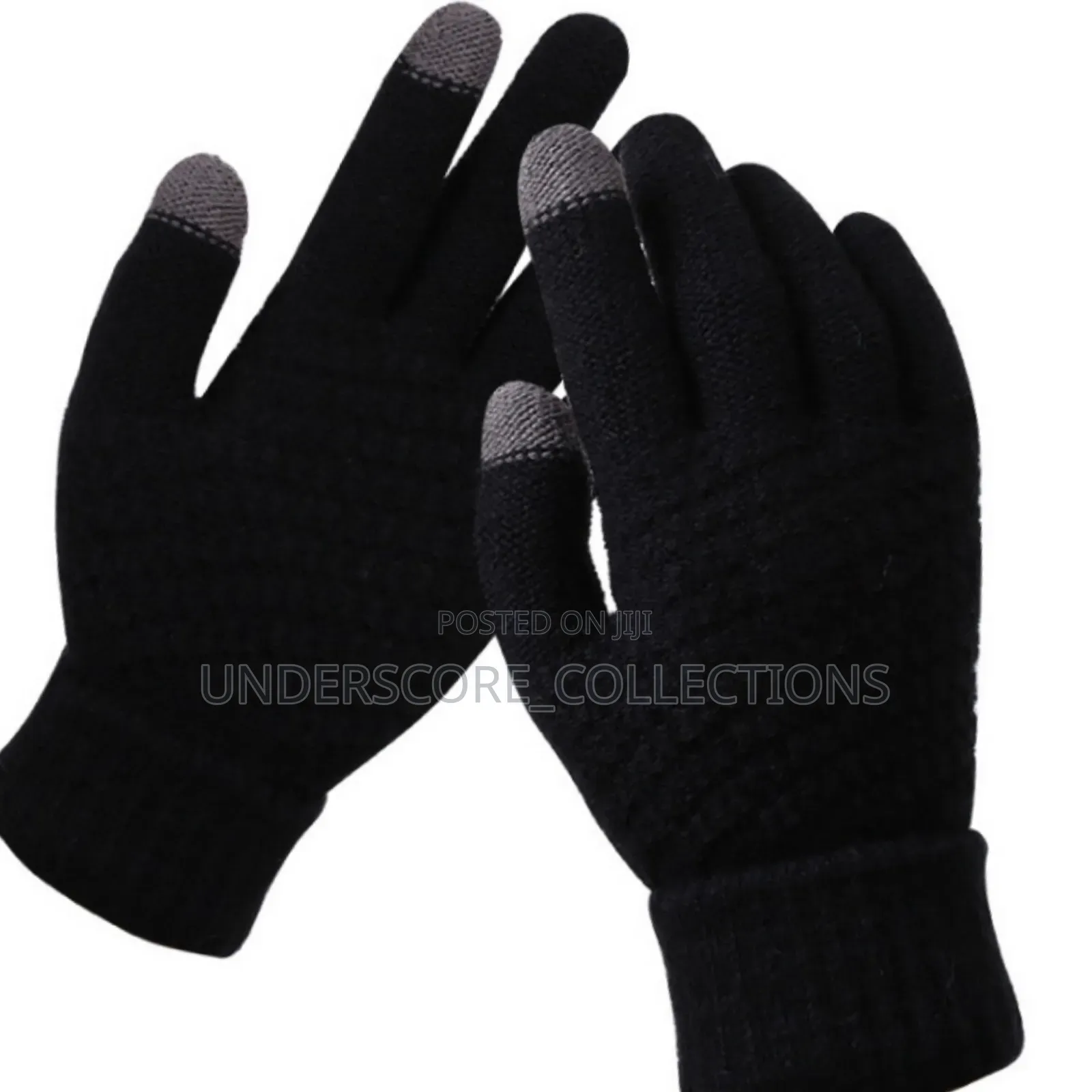 Black Unisex Winter Gloves