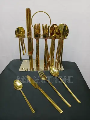 Luxury 36pcs Gold Cutlery Set