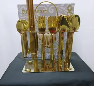 Luxury 36pcs Gold Cutlery Set