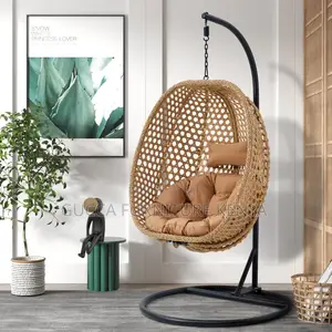 Home Chairs: Single Person Wicker Porch Swing Chair