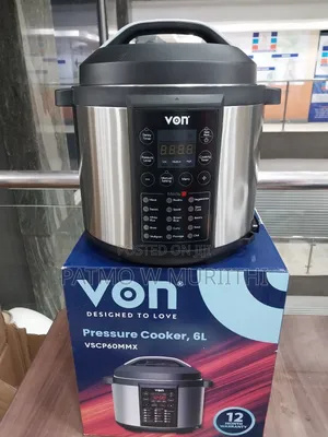 Pressure Cooker, Von Electric Digital Pressure Cooker 6l