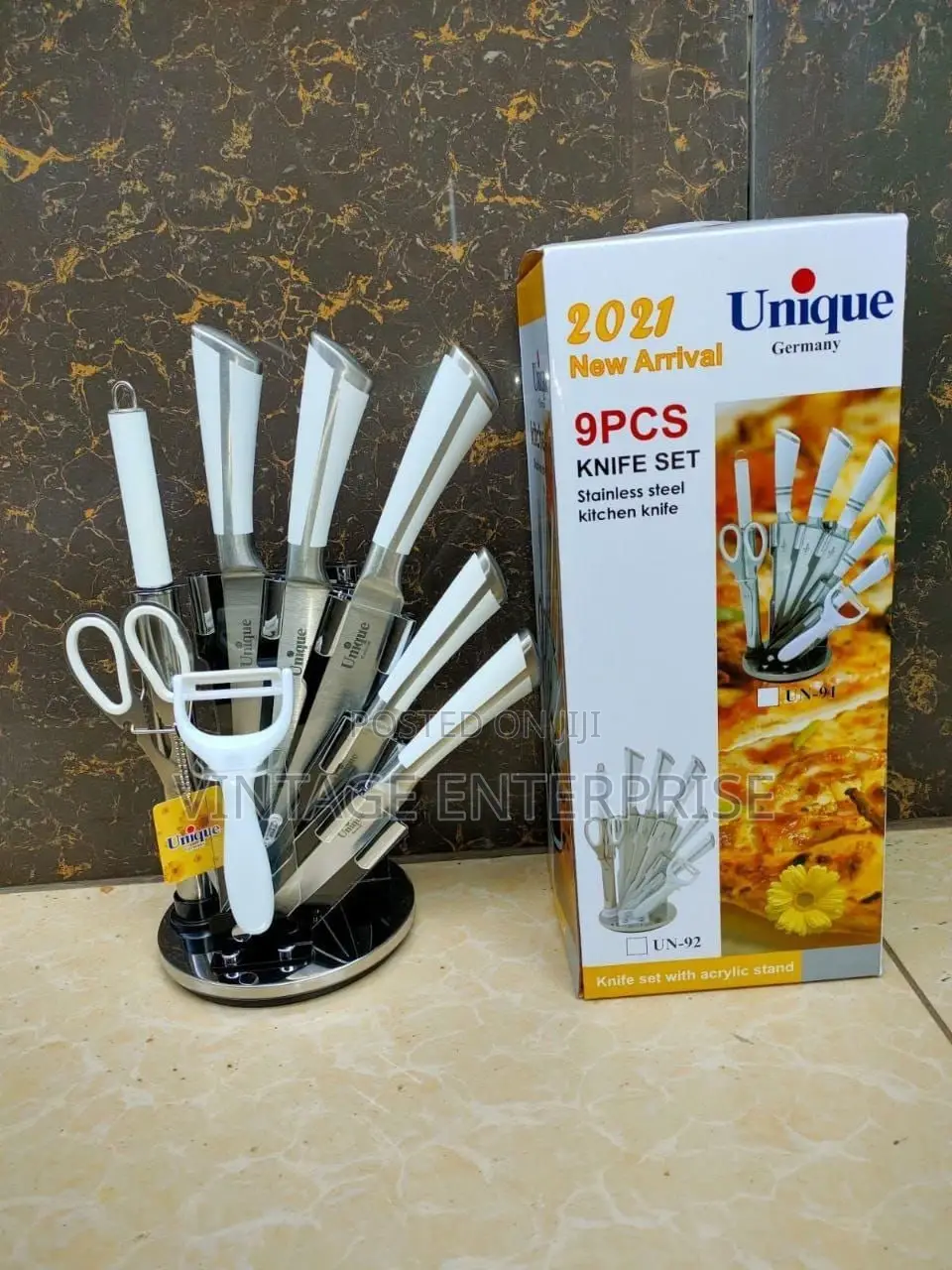 Unique 9pcs Knives Set