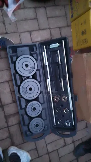 50kg Adjustable Dumbbells to Barbells Weight Set With Casing