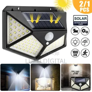 100 LED Solar PIR Motion Sensor Security Lights Available