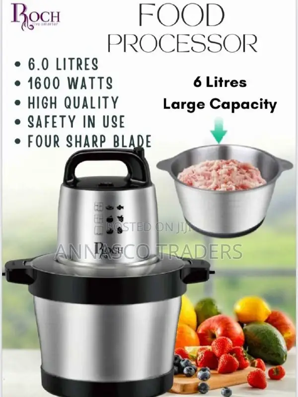 Roch 6ltrs Chopper/ Food Processor 1600W