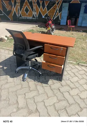 Study Office Desk With Mesh Chair