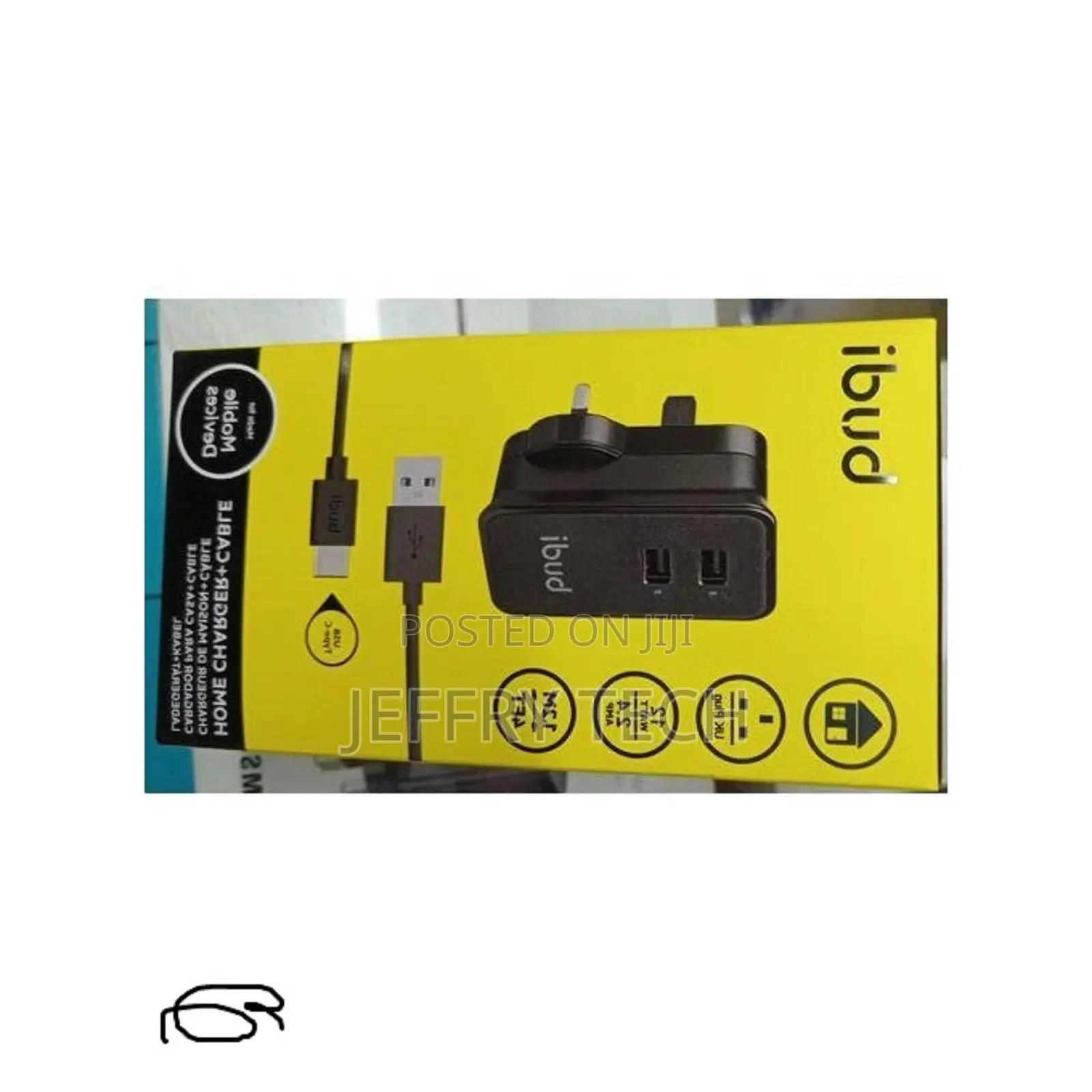 Charger Complete - Adapter & Cable With 2 Ports.