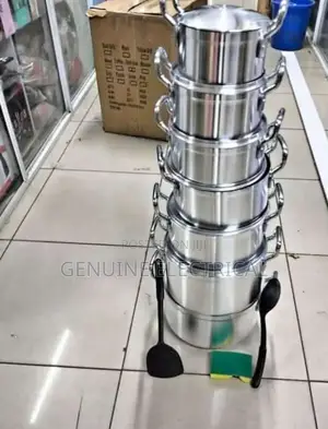 Tornado 14 Pieces Heavy Aluminium Stainless Pot Sufuria Set