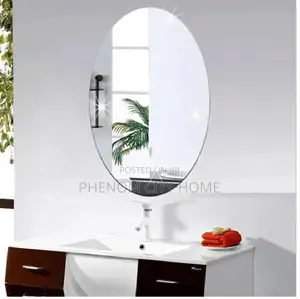 Oval Shaped Peel and Stick Decor/Dressing Mirror Available