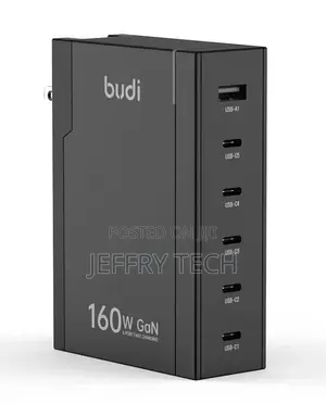 Budi AC350 6-Ports 160W Gan High Speed Charger