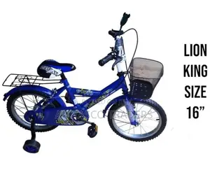 Lion King Kids Bike With Support Wheels Size 16"