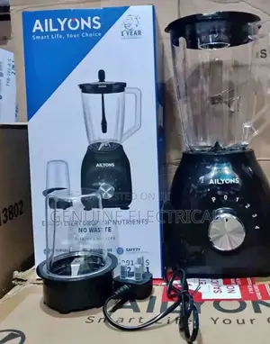 Ailyons 2 in 1 Blender Colour Black With 1 Year Warranty