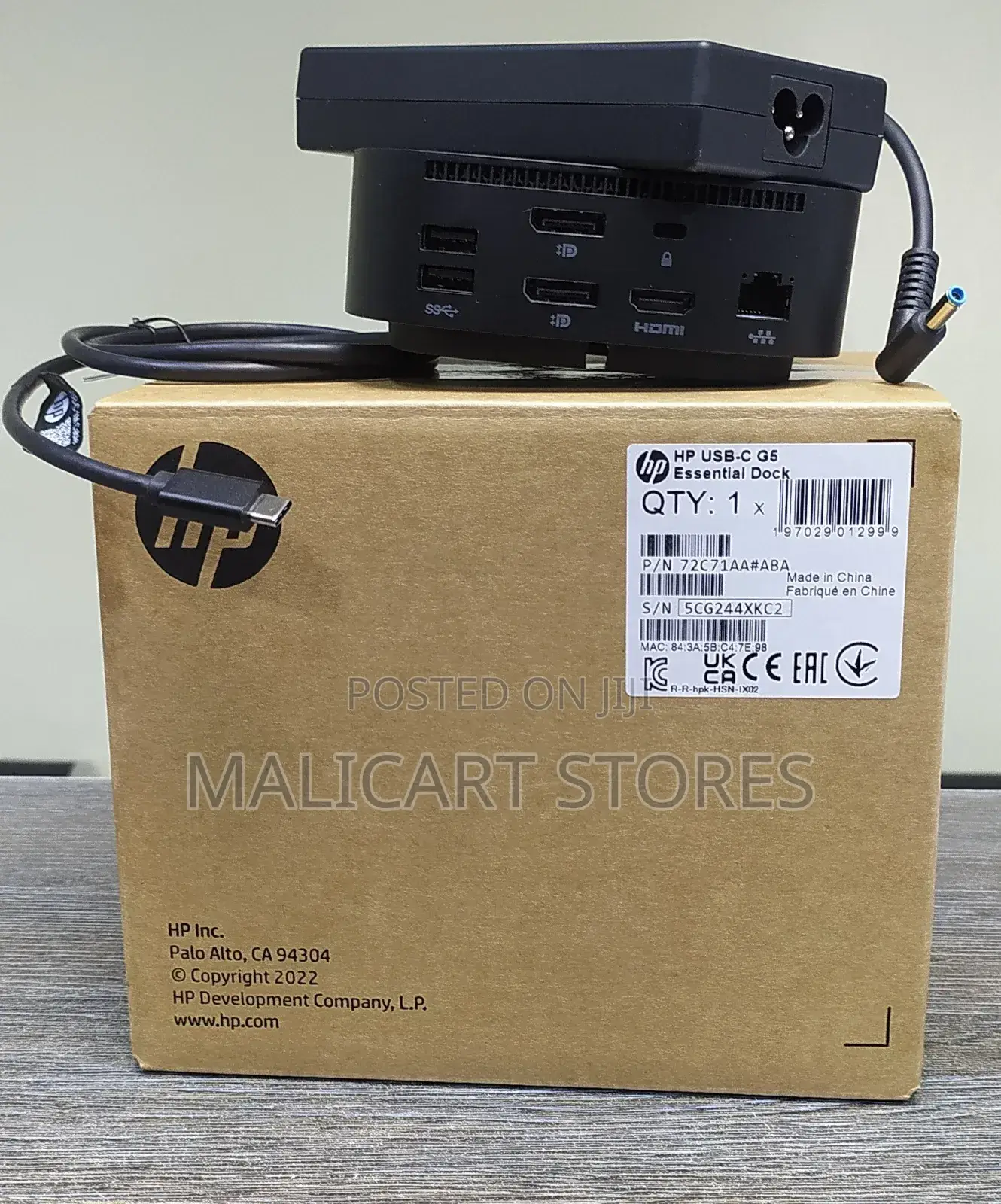 Hp Usb-C G5 Essential Dock 72c71aa Adapter