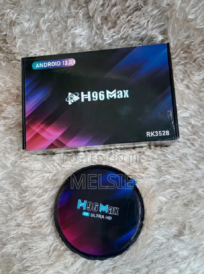 H96 Max Android TV Box 4gb Ram, 32gb Storage.