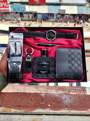 Full Package Men Gifts Perfume,Wallet,Belt,Keyholder,Watch,