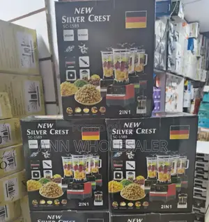 2 in 1 Silver Crest Heavy Duty Commercial Blender Sc342