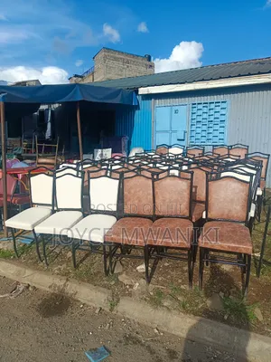 Hotel or Restaurant Chairs, Brown and White