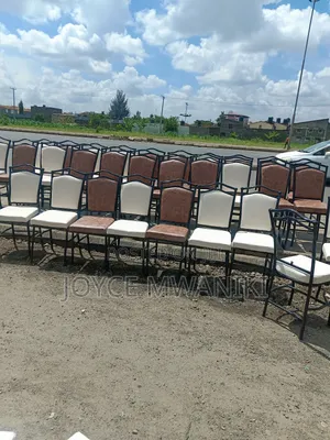 Hotel or Restaurant Chairs, Brown and White