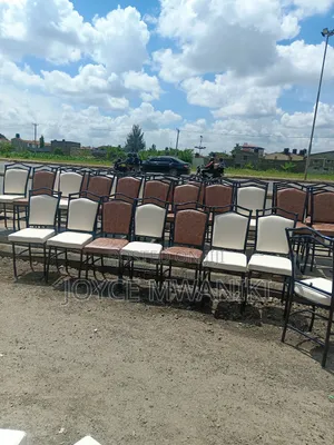 Hotel or Restaurant Chairs, Brown and White
