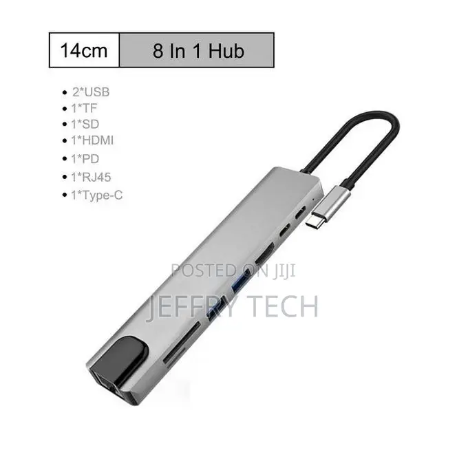 Type-C Hub to Rj 45 Hdmi Adapter Thunderbolt 3 Usb C Hub