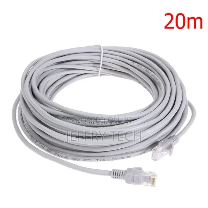 20m Router Computer Cable With RJ-45 Connector Computer Wire