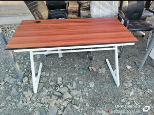 Quality 1.2m Office Table Desk With Metallic Base Qj5g