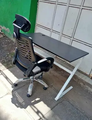 1.2m Office Desk and Office Chair Headrest Tf3qk
