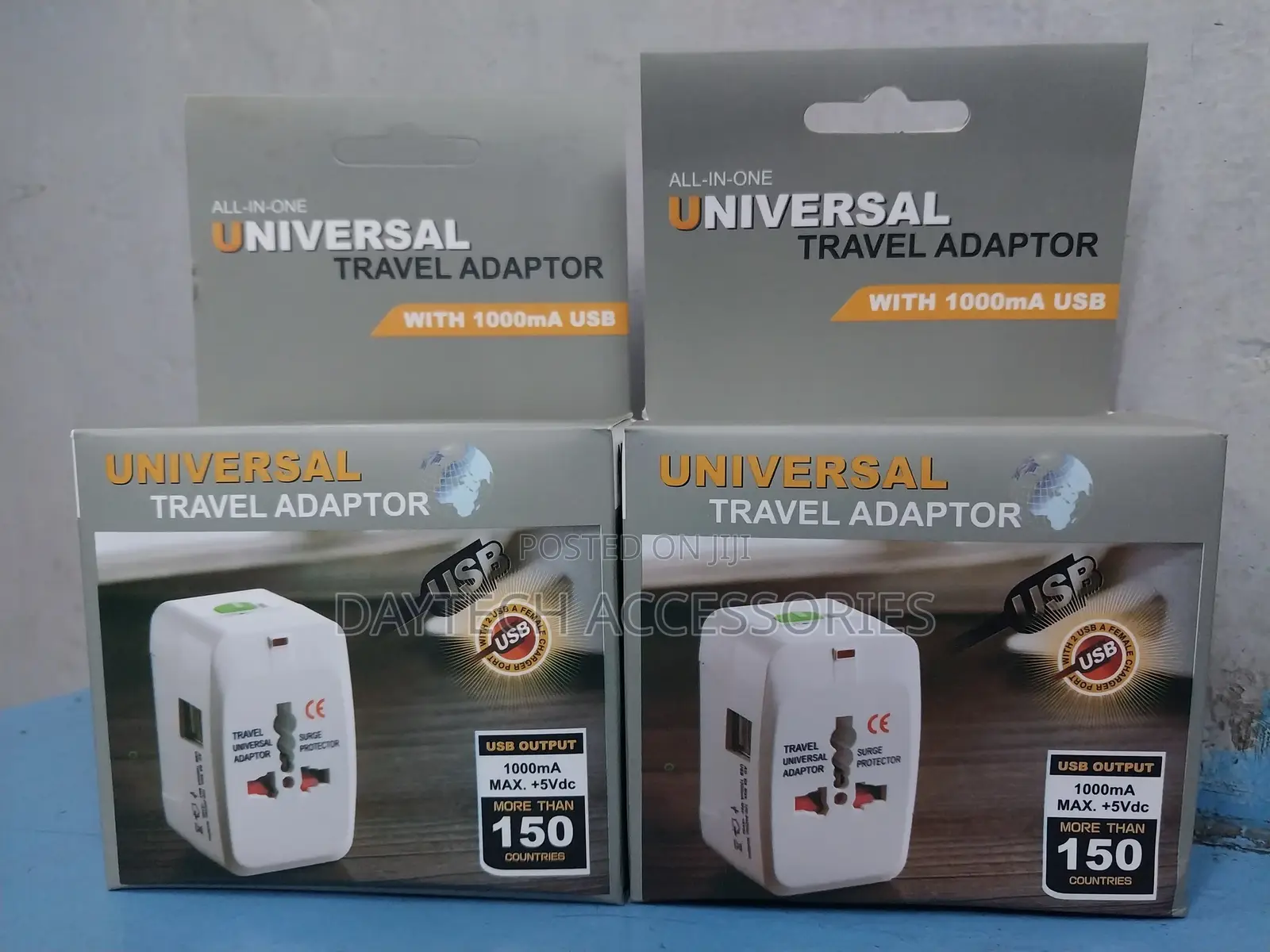 All -in -One Universal Travel Adaptor With 1000ma Usb