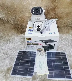 Human Tracking 4g 6mp Ubox Dual Lens Screen Solar-PTZ Camera