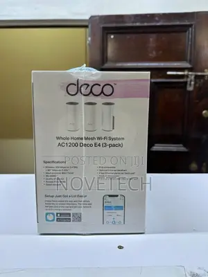 Tp-Link Deco E4(3-Pack) AC1200 Whole Home Mesh Wifi System