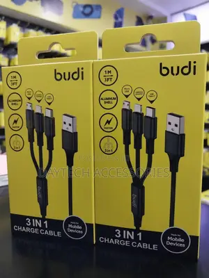 Budi 3-in-1 Universal All in One Charging Cable