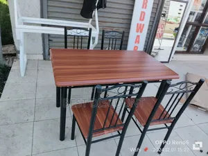 Wooden Dining Table 4 Chairs