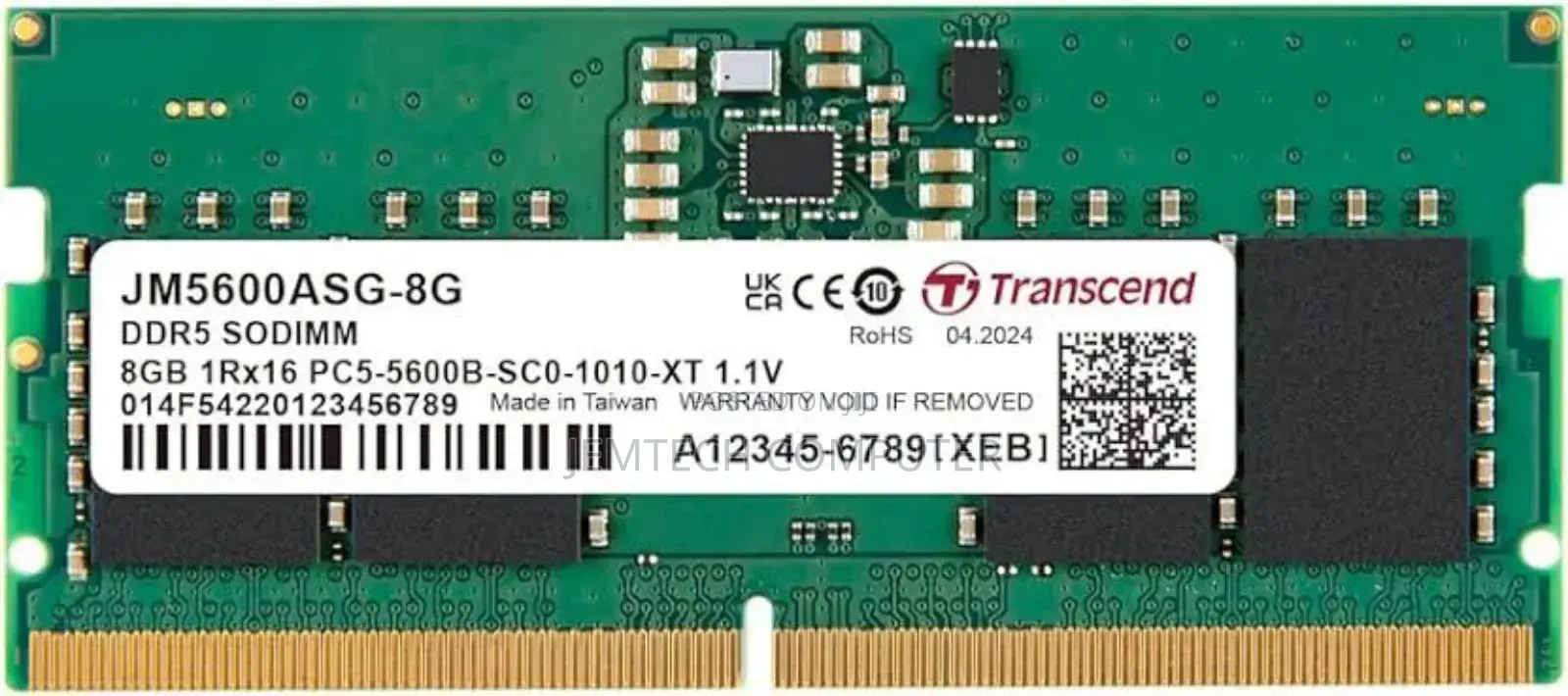 Transcend Laptop Ram Ddr5 8gb 5600