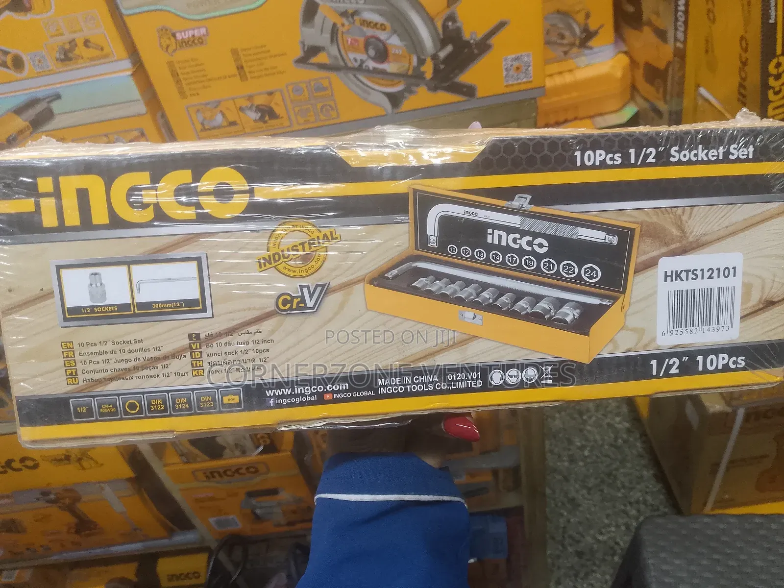 Ingco Socket Set 1/2" 10pcs