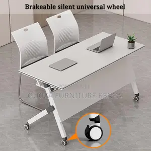 Office Tables:Portable Flip Top Mobile Seminar Meeting Table