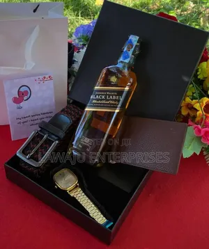 Men's Valentine's Gift Set With Black Label Whisky