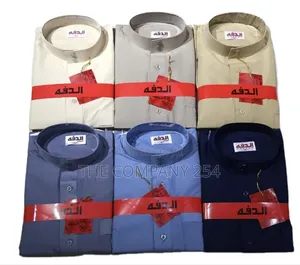 Daffah Thobes Arab Men's Solid Color Kaftan Jubbah Muslim