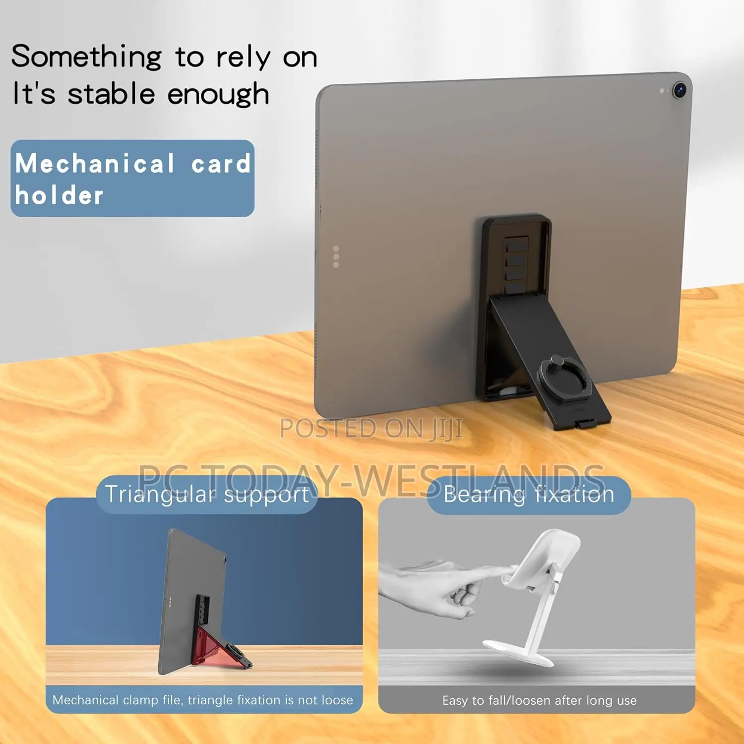 Tablet Ring Holder -Tablet Stand Adjustable Universal