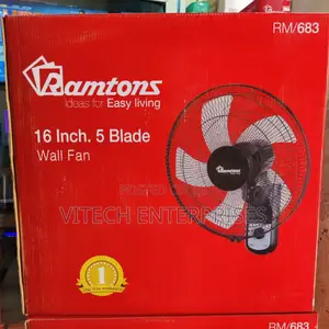 Ramtons 16" Wall Fan 5 BLADES RM683