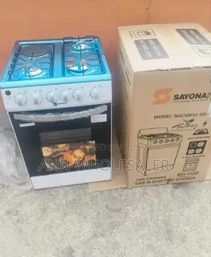 White 3+1 Sayona Gas Cooker S-54