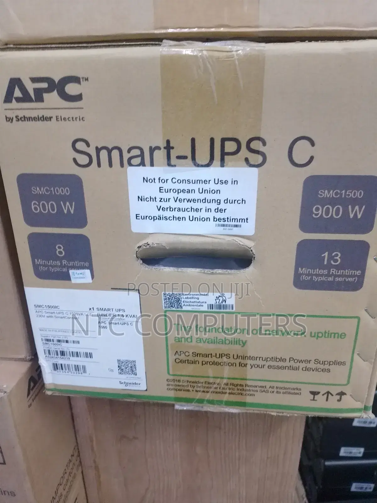 Apc 1500 Va Smart Ups (Smc1500ic)1kva