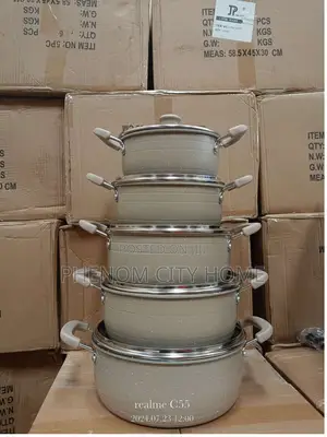 James Pot Beige Cookware Set Available