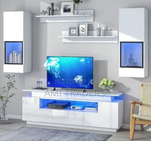 White Tv Stand With Lights