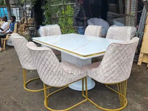 White Golden Dinning Set