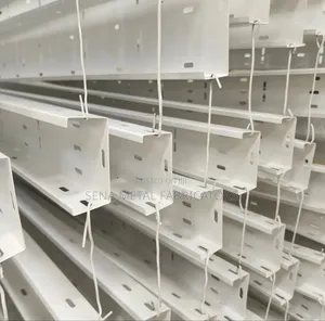 Cream Metal Cable Tray With Powder Coating Finish