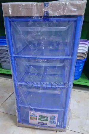 Kenpoly 4 Drawer Blue Drawer.