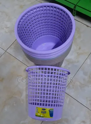 5pcs Small Kitchen Office Plastic Trash Bin